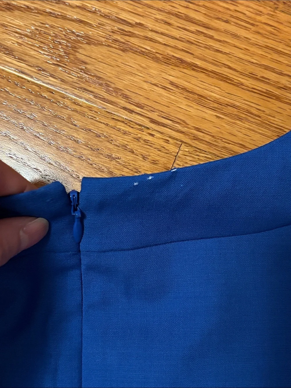 NEW J.Crew Wool Sleeveless Sheath Dress 10P 10 Petite Cobalt Blue Bright Pockets